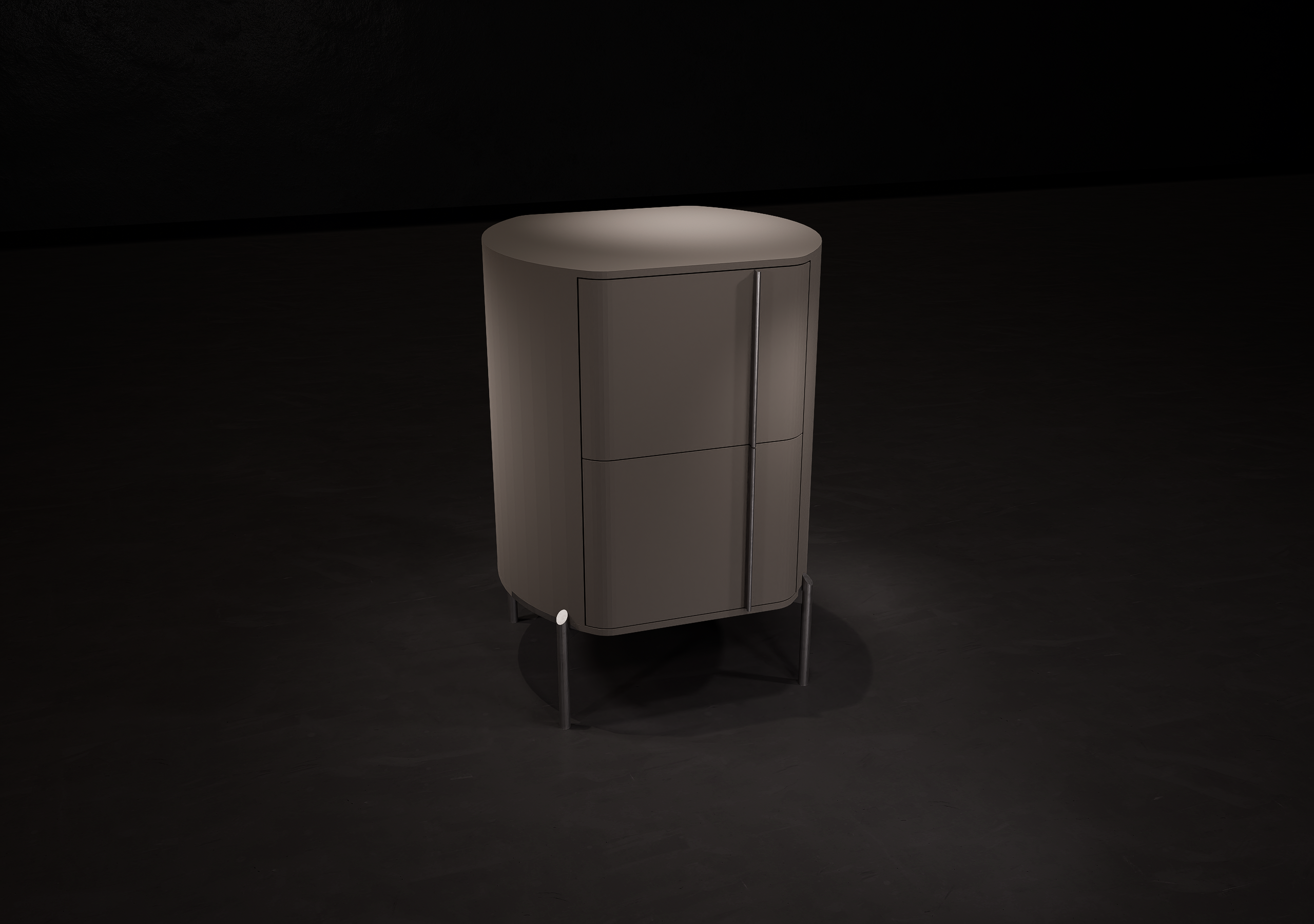 Mesa de luz Frank con tiradores
