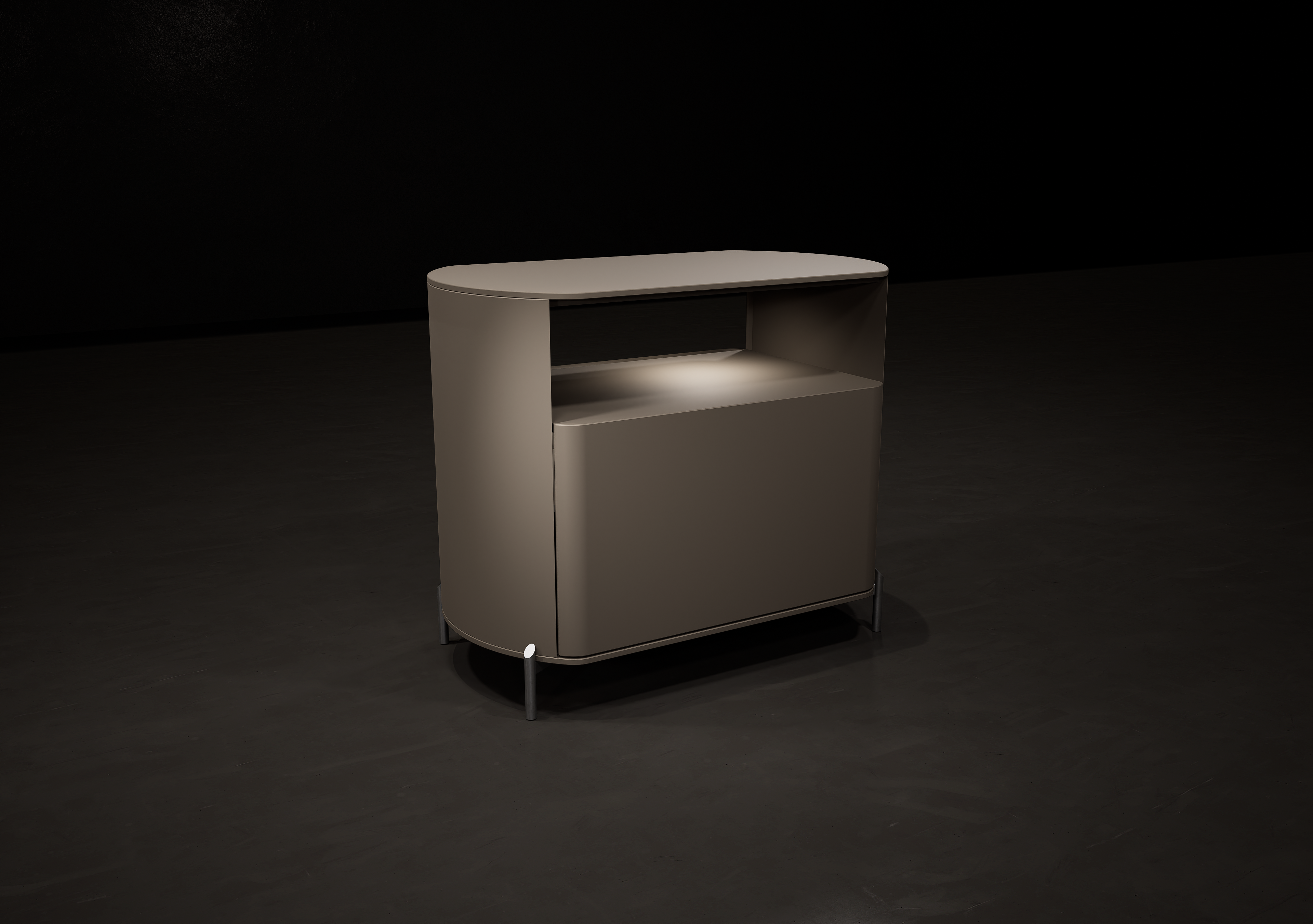 Mesa de luz Frank con vano